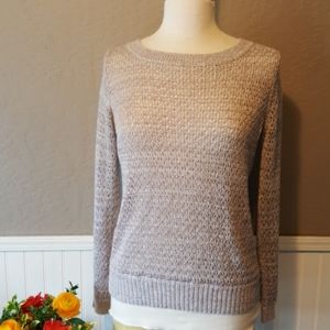 Anthropologie Silver Sweater Size M